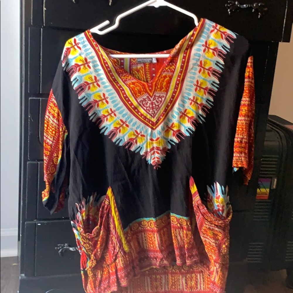 Hippie/African print tunic